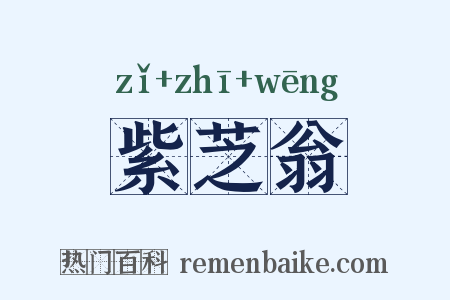 紫芝翁是什么意思的图片